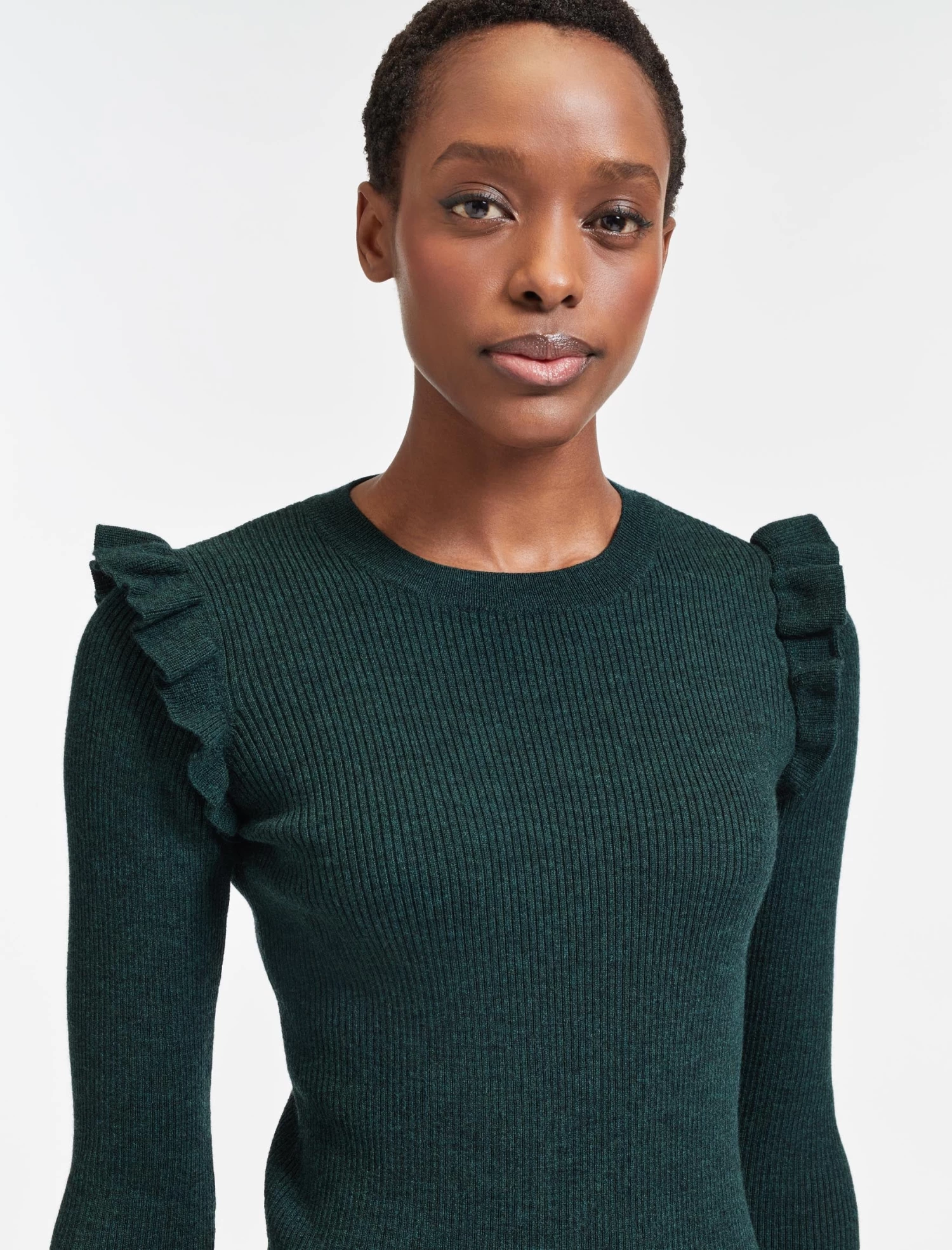 Jessie Wool Jumper - Dark Green - Image 3