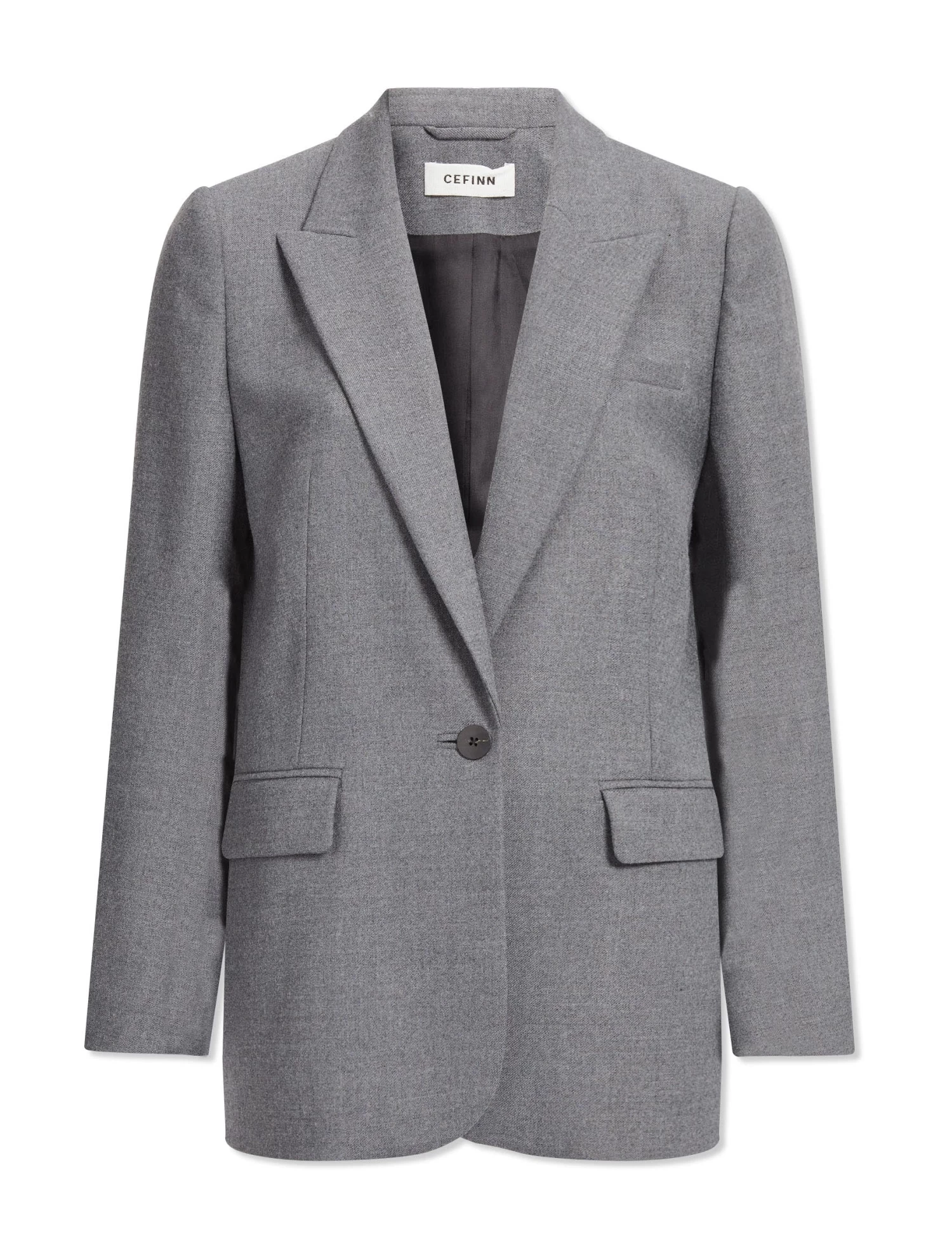 Jordan Stretch Wool Blazer - Mid Grey - Image 8