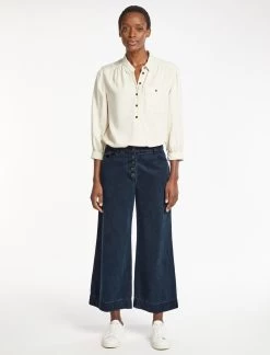 Leo Cropped Trouser - Indigo