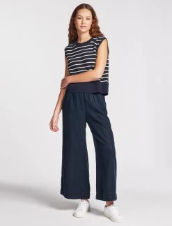 Nicki Wide Leg Trouser - Indigo