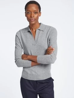 Gillian Cashmere Jumper - Light Grey