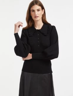 Tallulah Wool Jumper - Black