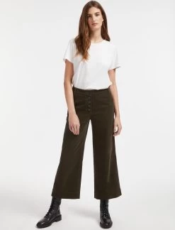 Talitha Pin Corduroy Trouser - Khaki