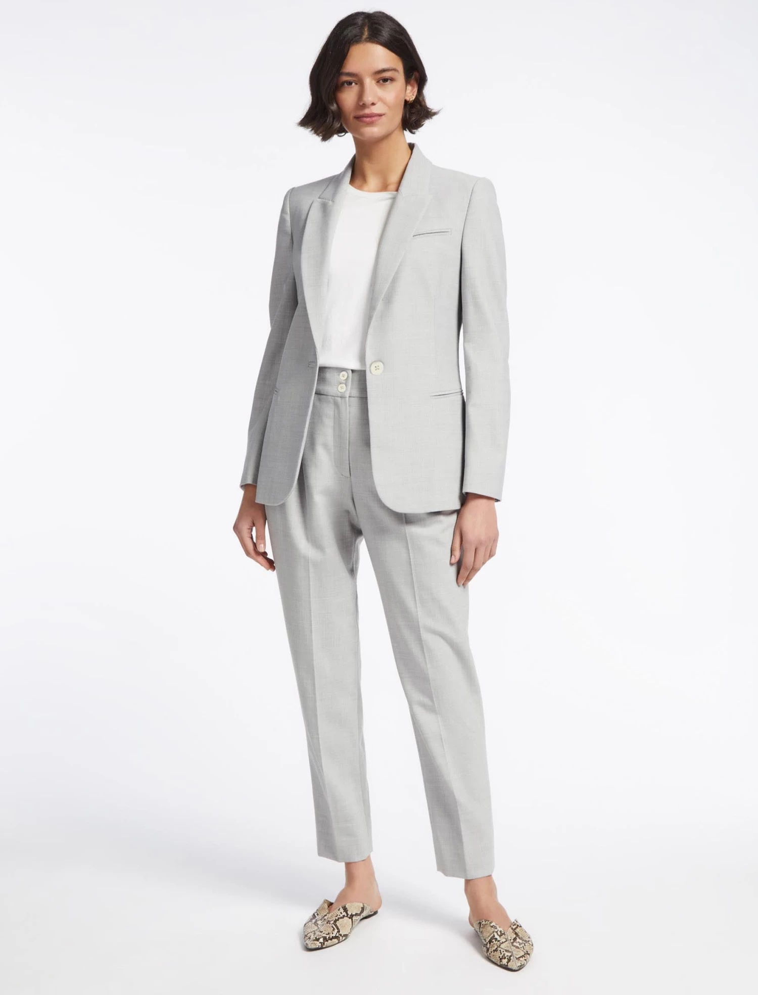 Jamie New Wool Blazer - Light Grey - Image 2