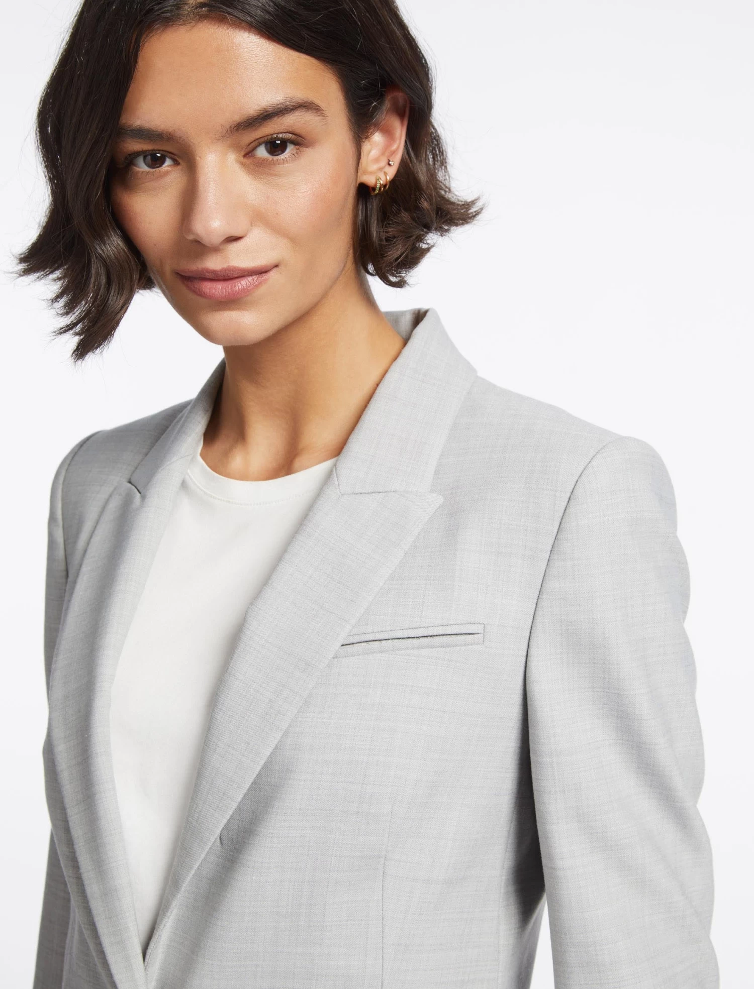 Jamie New Wool Blazer - Light Grey - Image 3