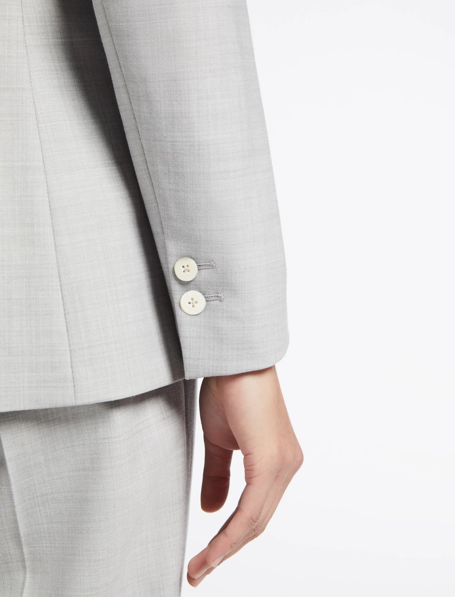 Jamie New Wool Blazer - Light Grey - Image 5