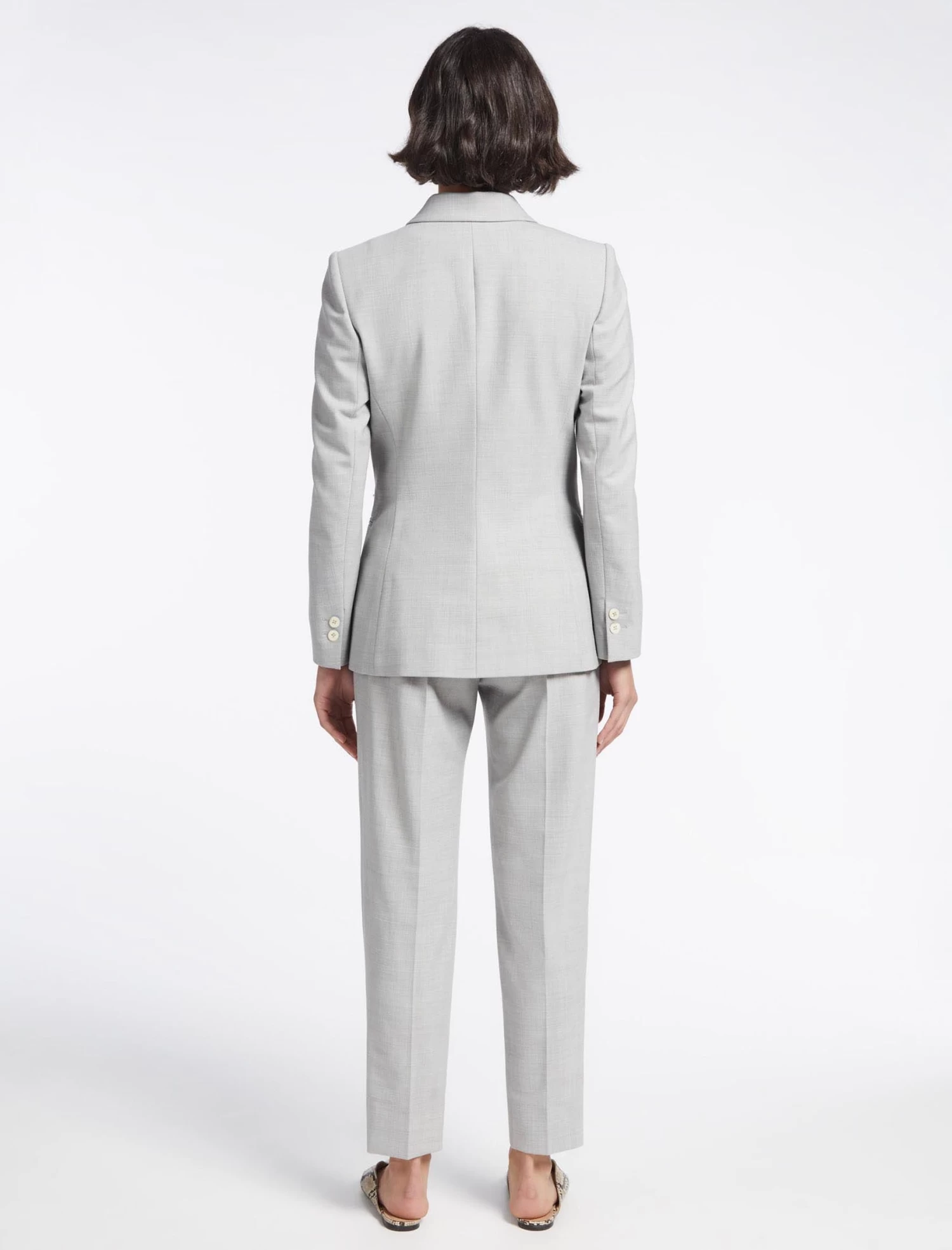 Jamie New Wool Blazer - Light Grey - Image 7