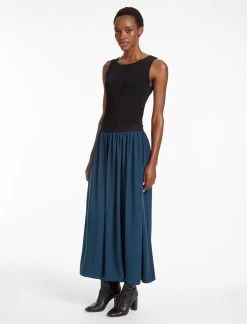 Serena Midi Skirt - Petrol