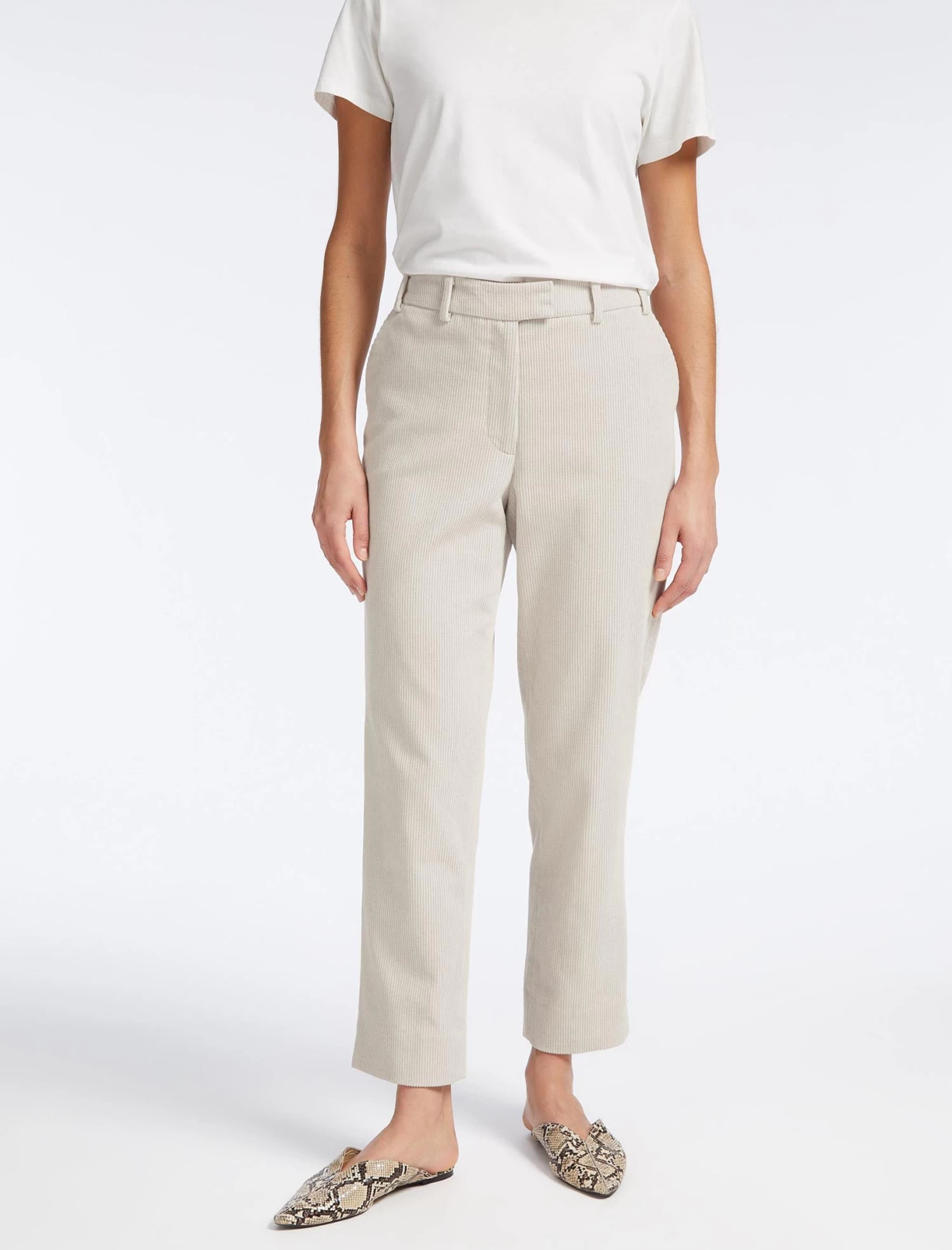 Tatum Corduroy Trouser - Stone - Image 5
