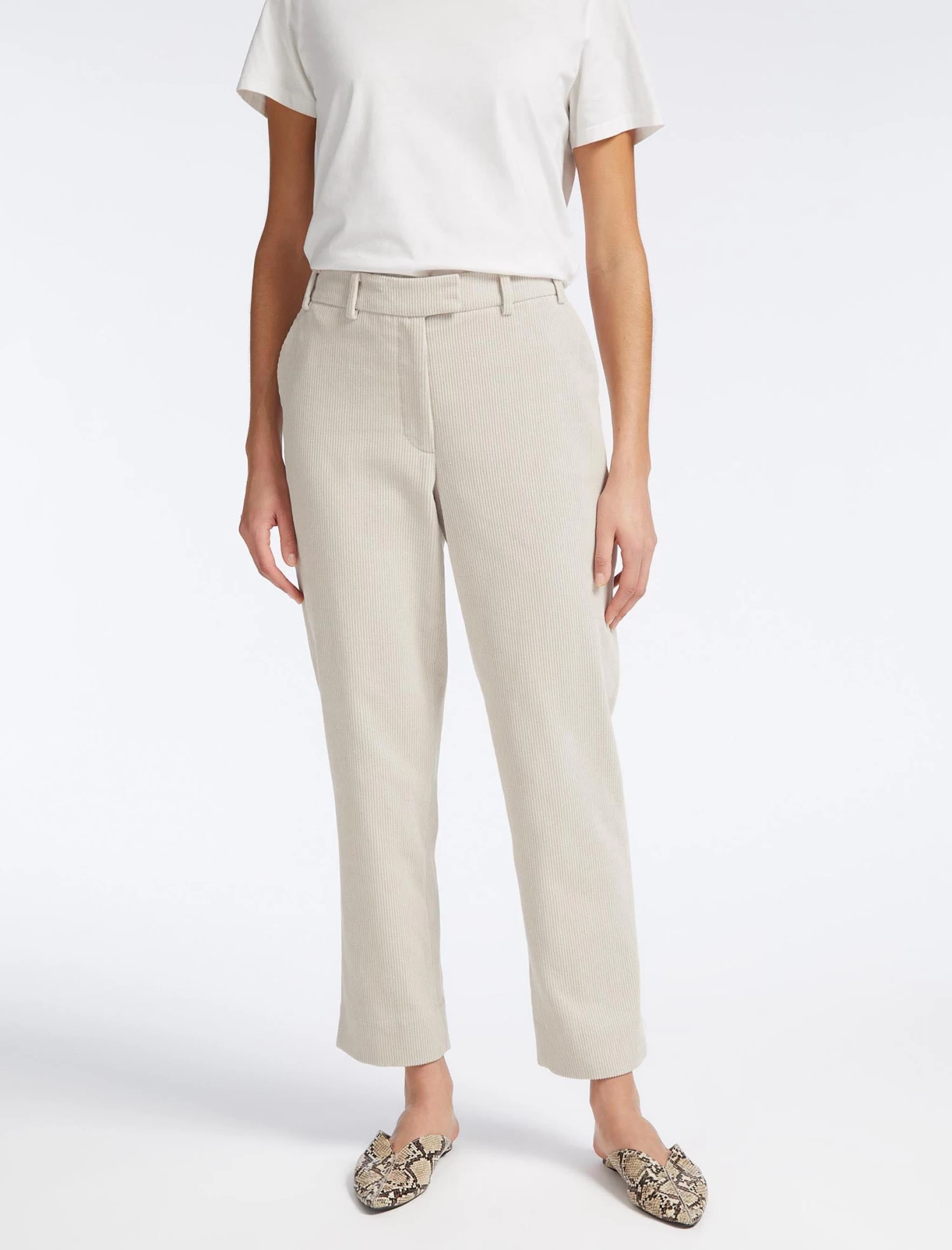 Tatum Corduroy Trouser - Stone - Image 2