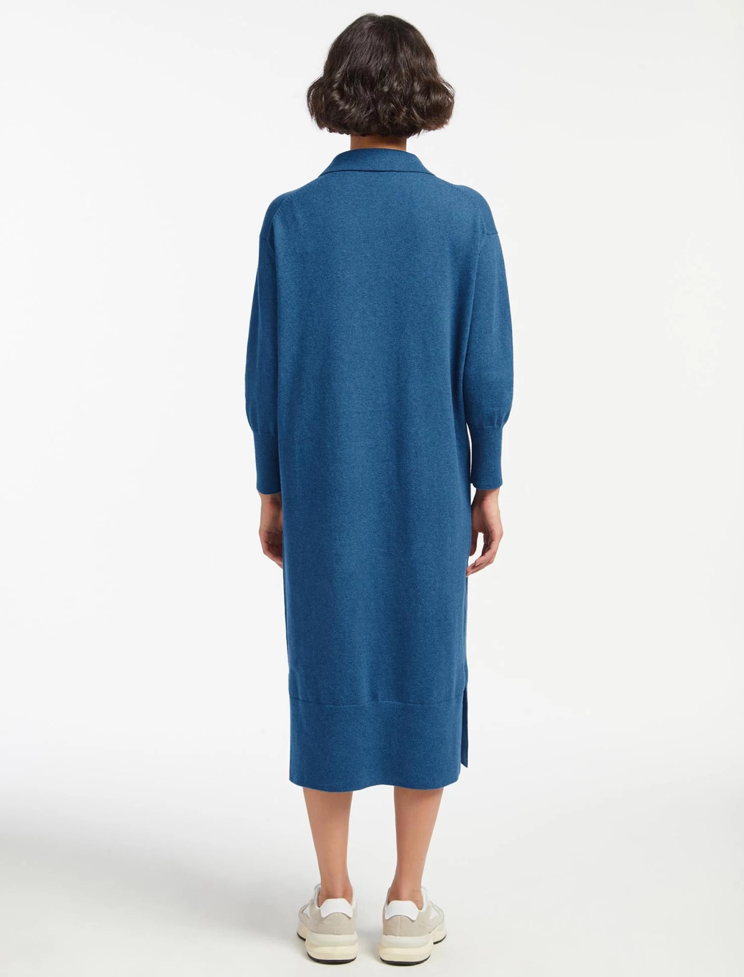 Eleanor Wool Knit Dress - Mid Blue - Image 7