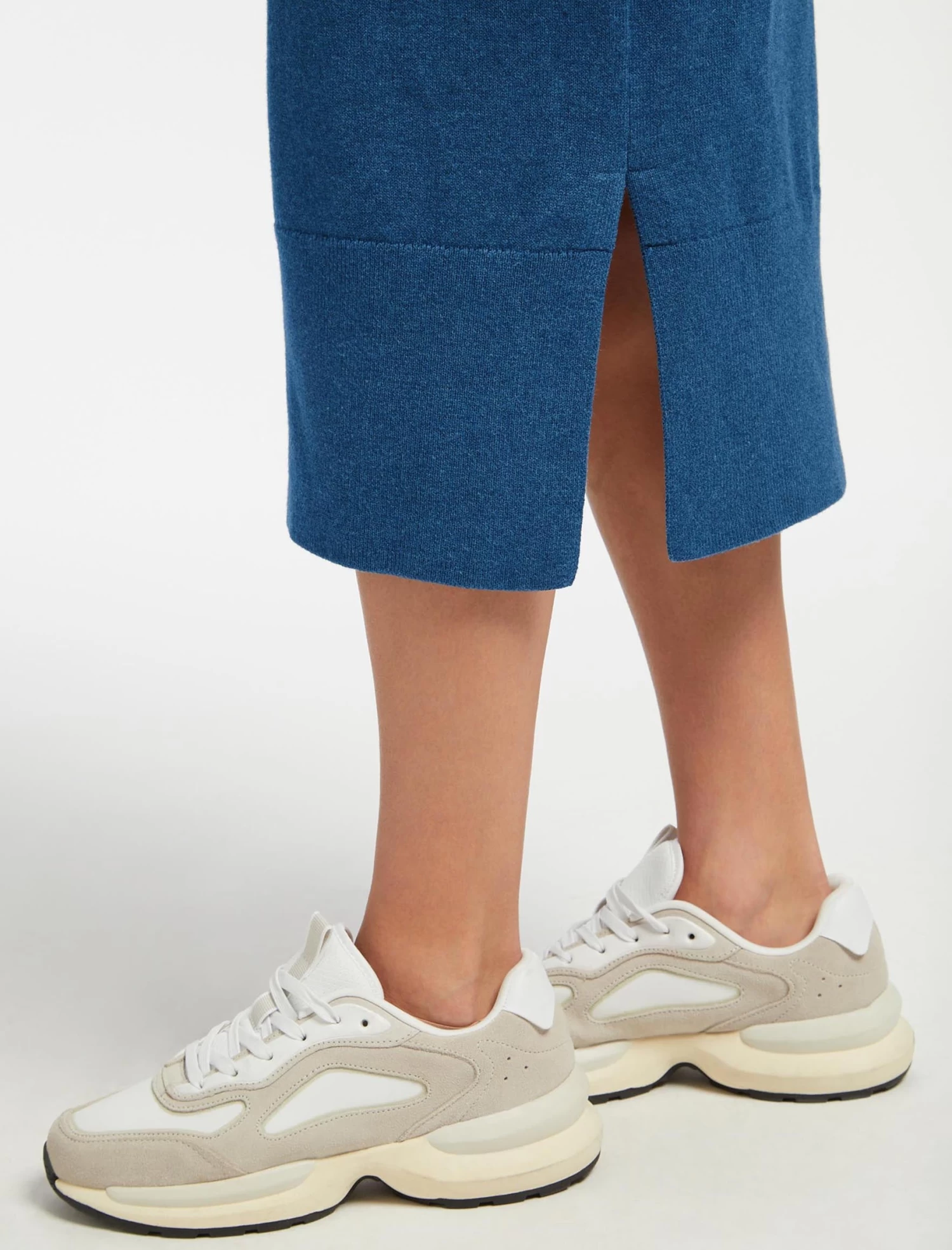 Eleanor Wool Knit Dress - Mid Blue - Image 5