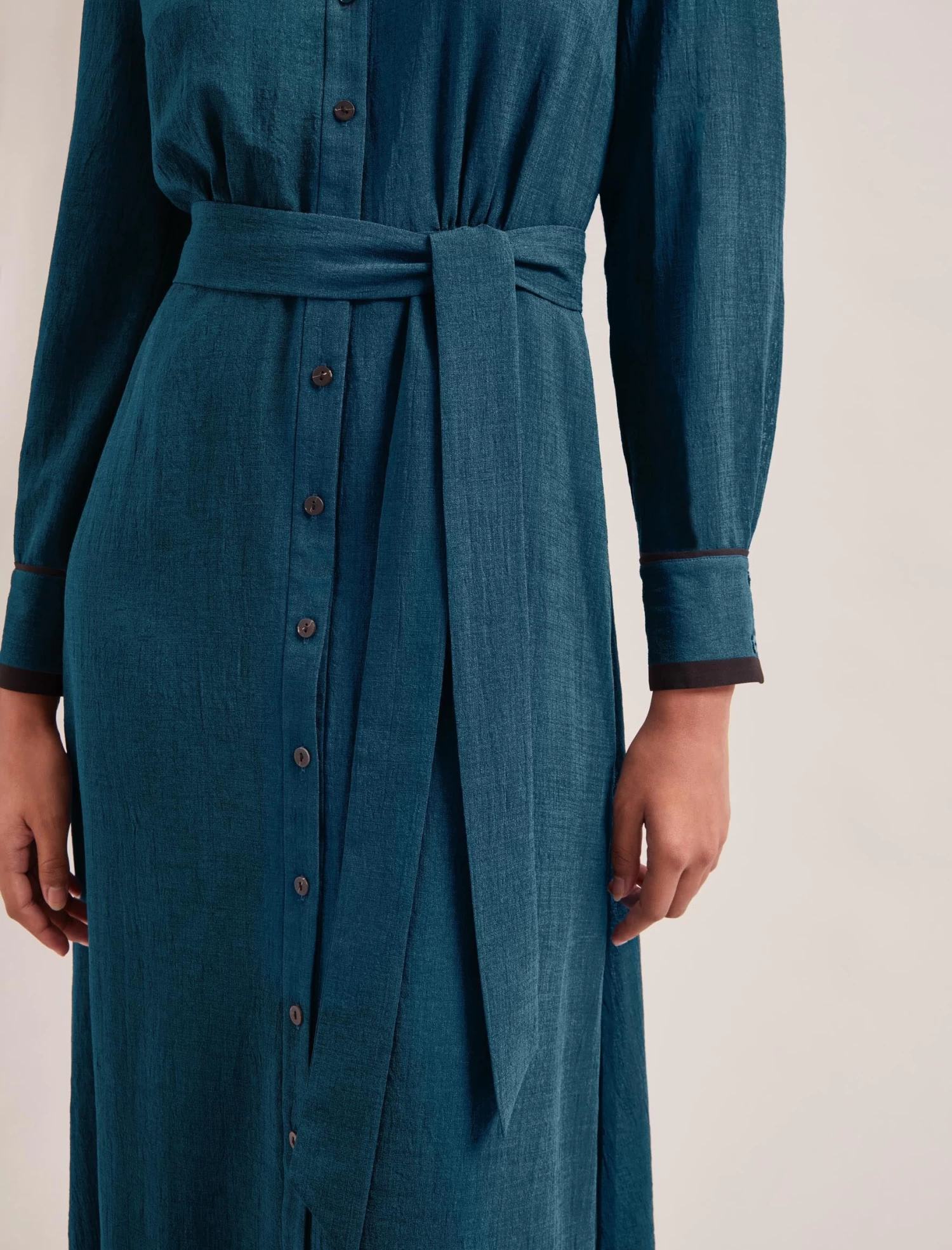 Fallon Techni Voile Maxi Dress - Petrol - Image 4