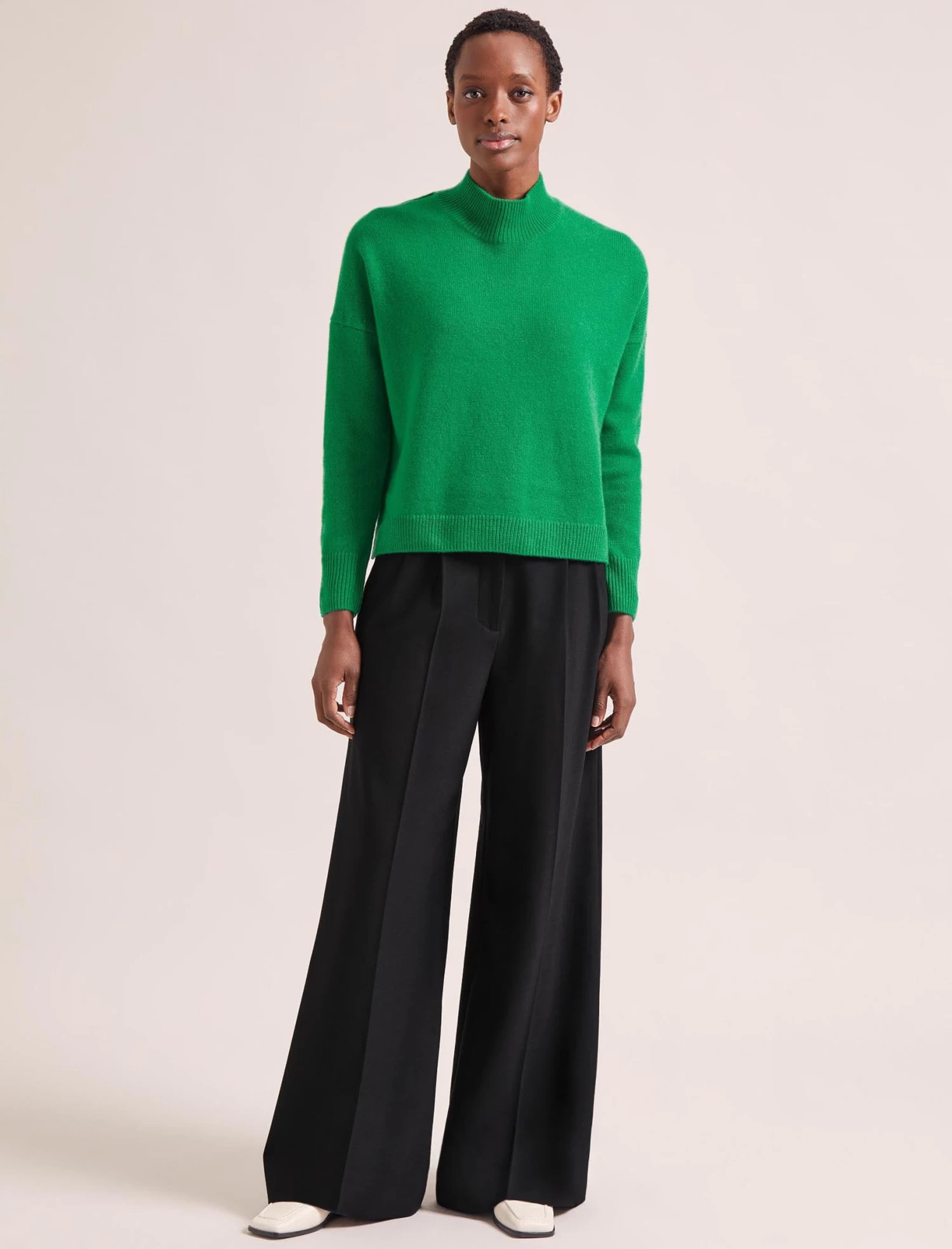 Johanna Cashmere Jumper - Emerald Green - Image 2