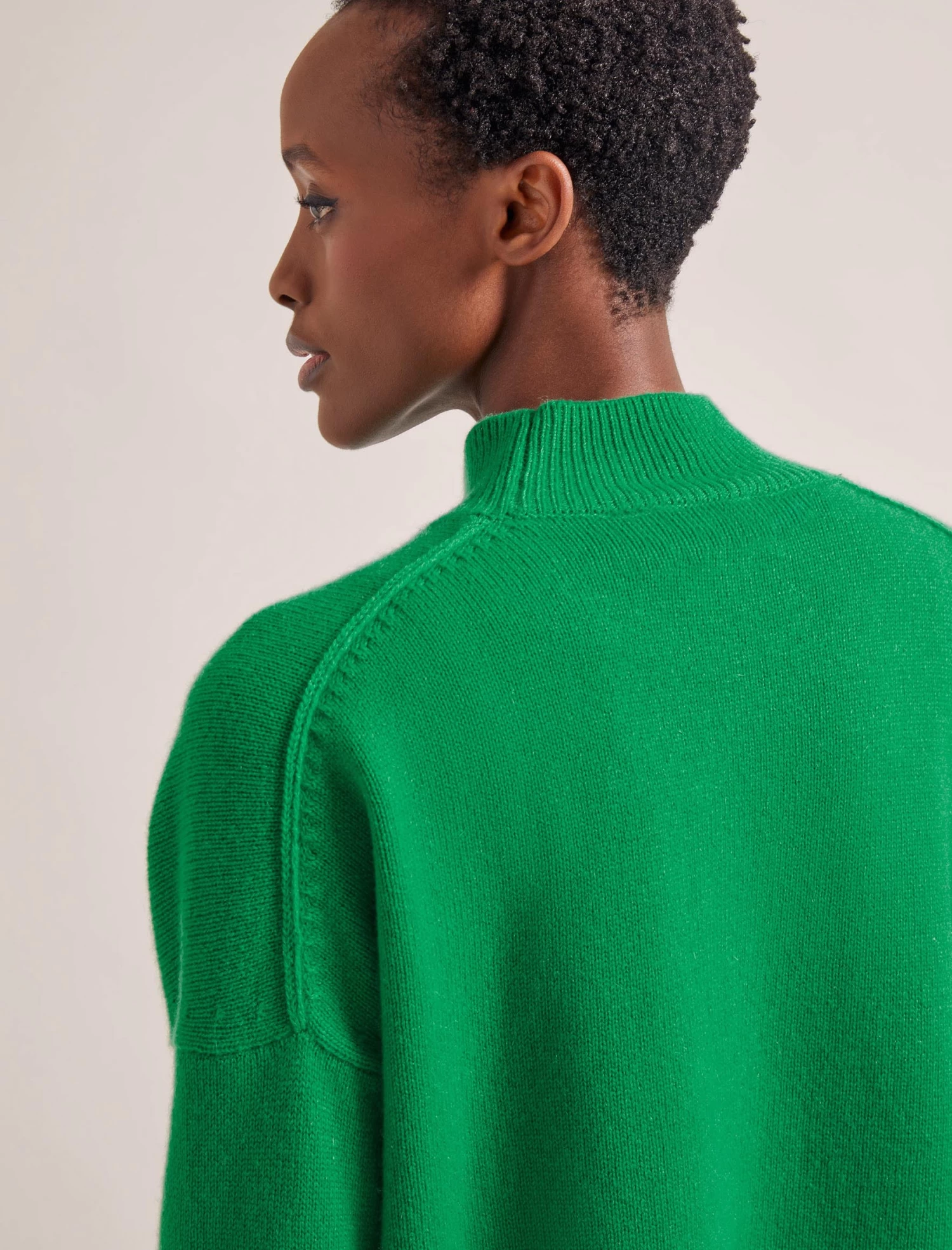 Johanna Cashmere Jumper - Emerald Green - Image 3