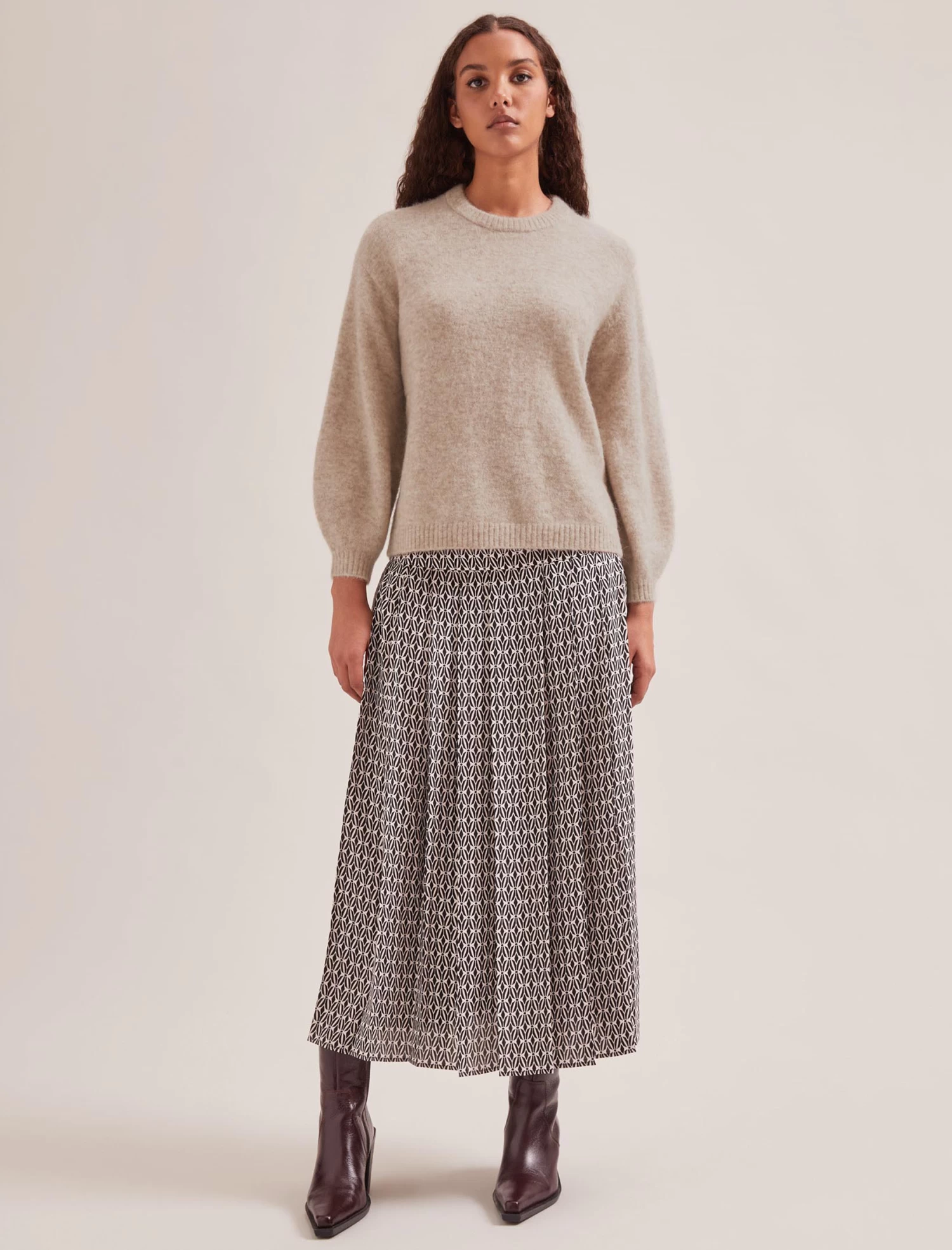 Ryder Alpaca Jumper - Taupe - Image 2