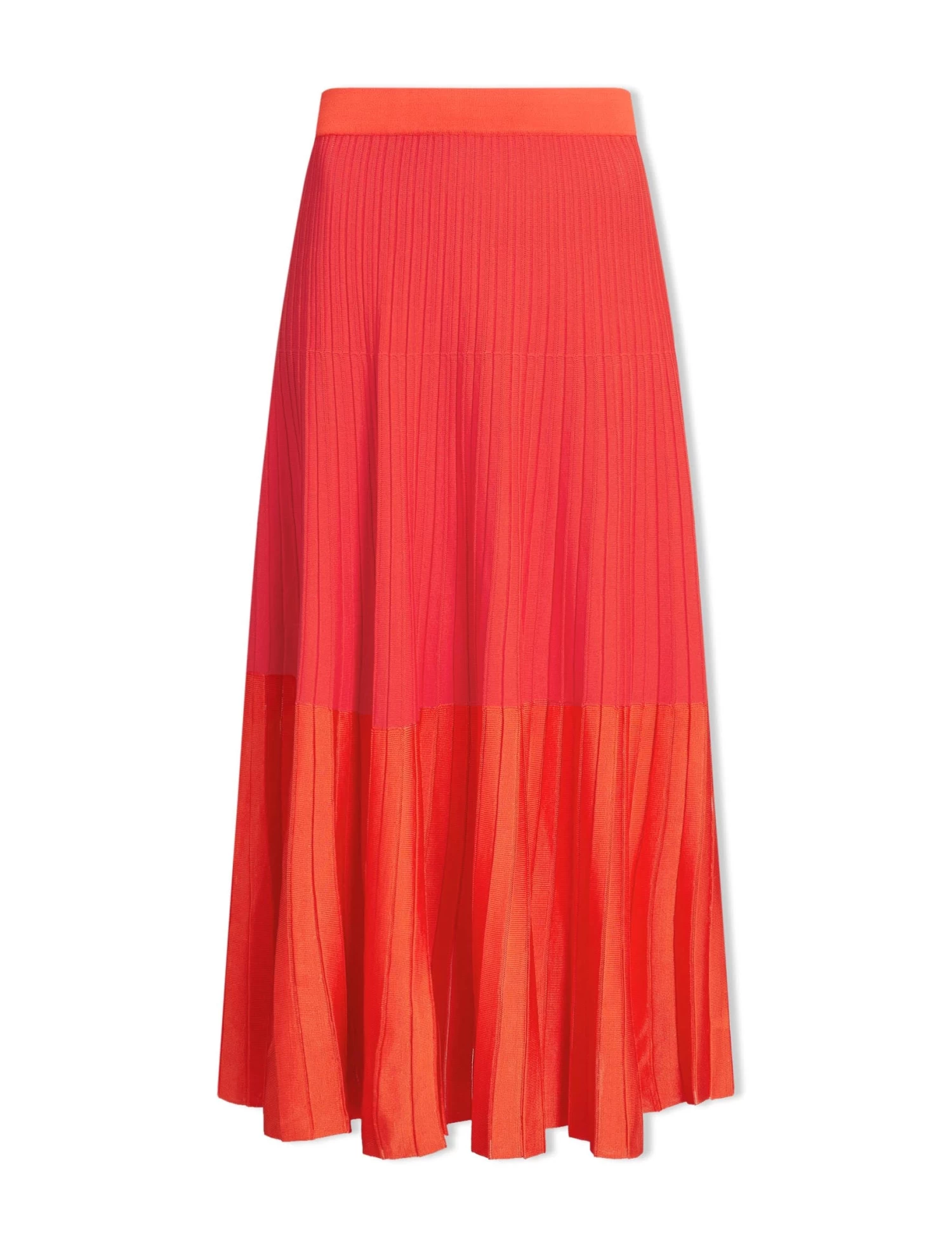 Colette Contrast Hem Skirt - Orange - Image 6