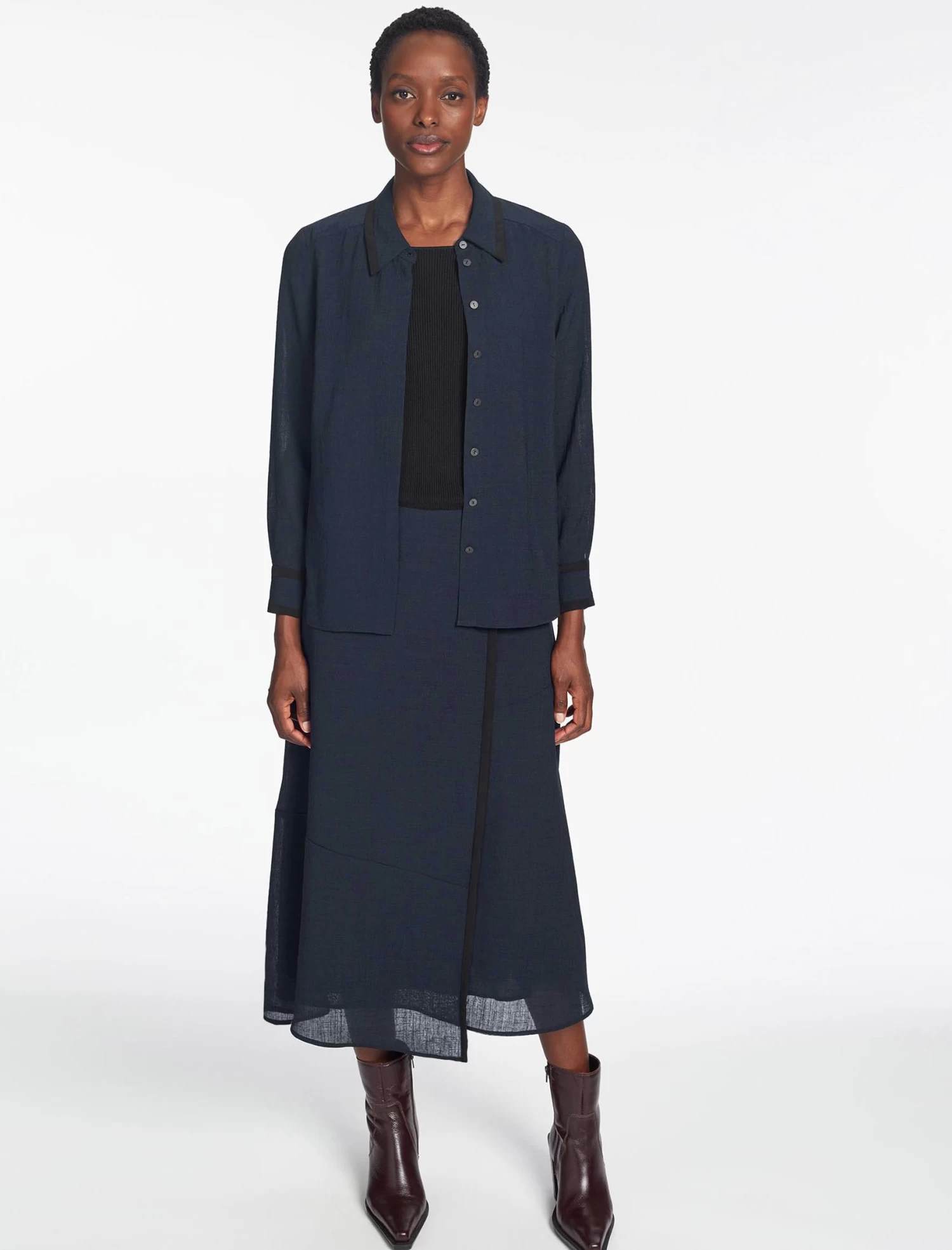 Sullivan Techni Voile Shirt - Navy - Image 5