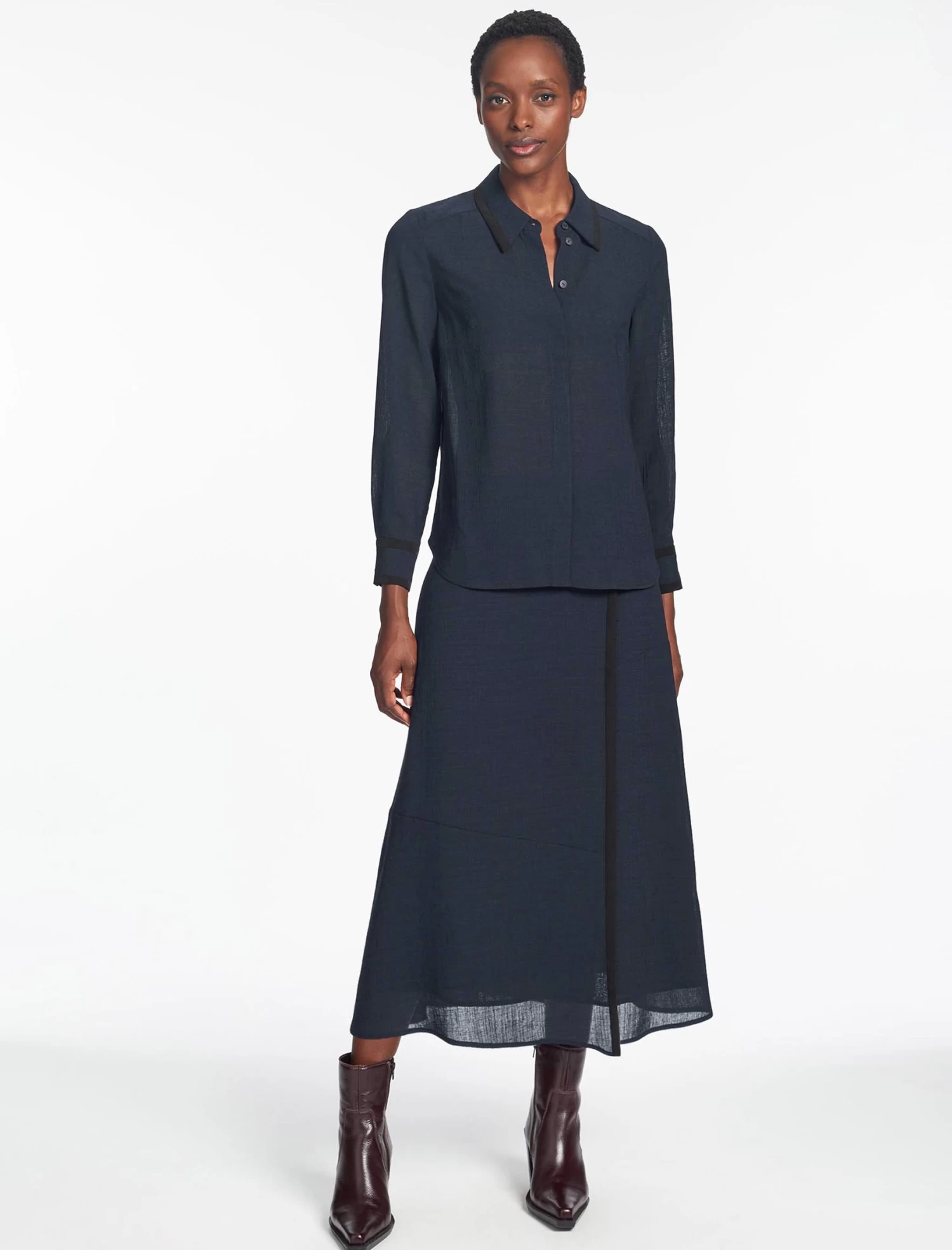 Sullivan Techni Voile Shirt - Navy - Image 4