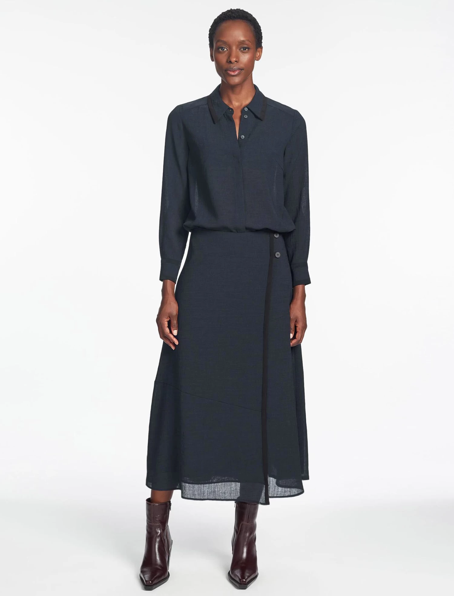 Sullivan Techni Voile Shirt - Navy - Image 2