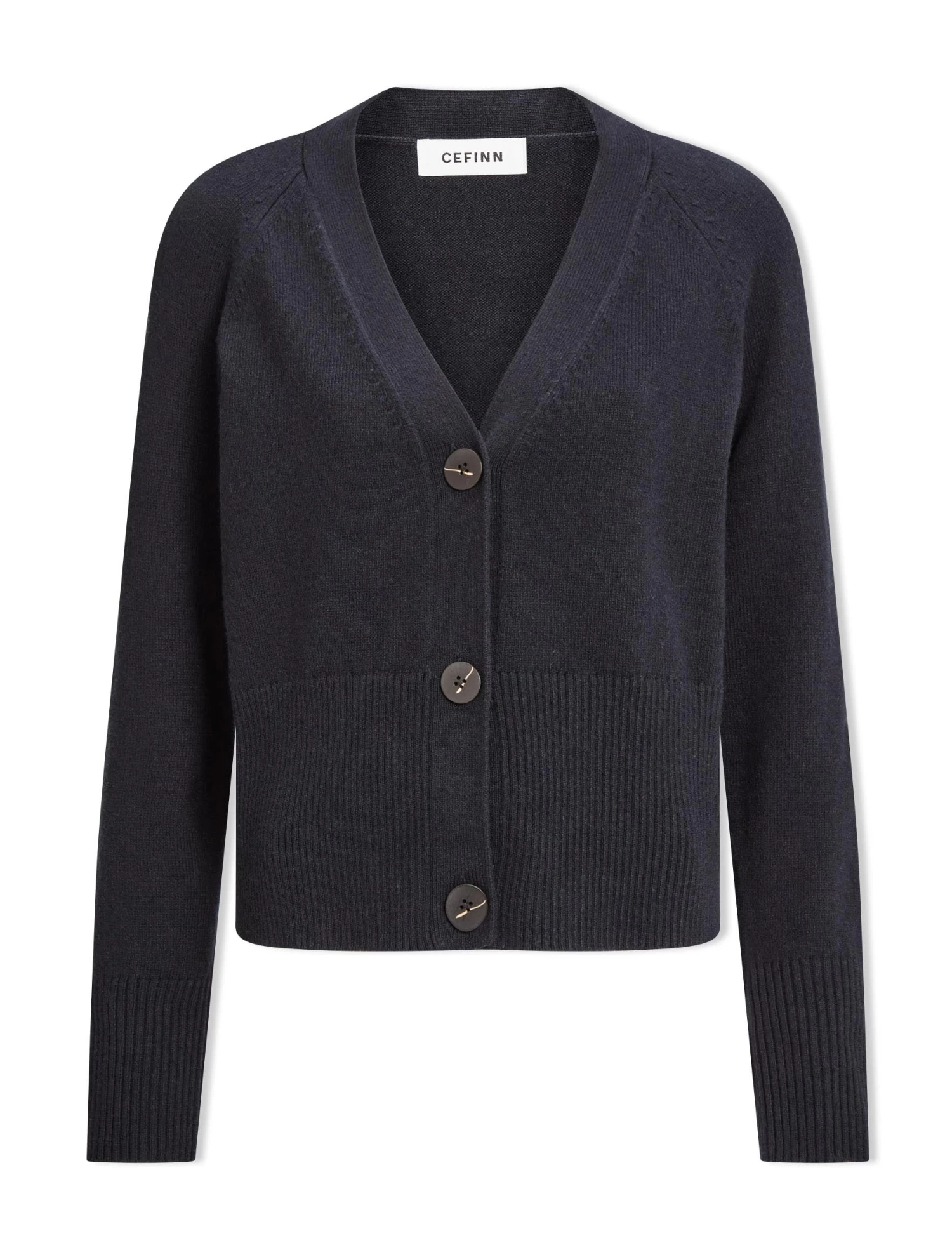 Caro Cotton Cardigan - Black - Image 5