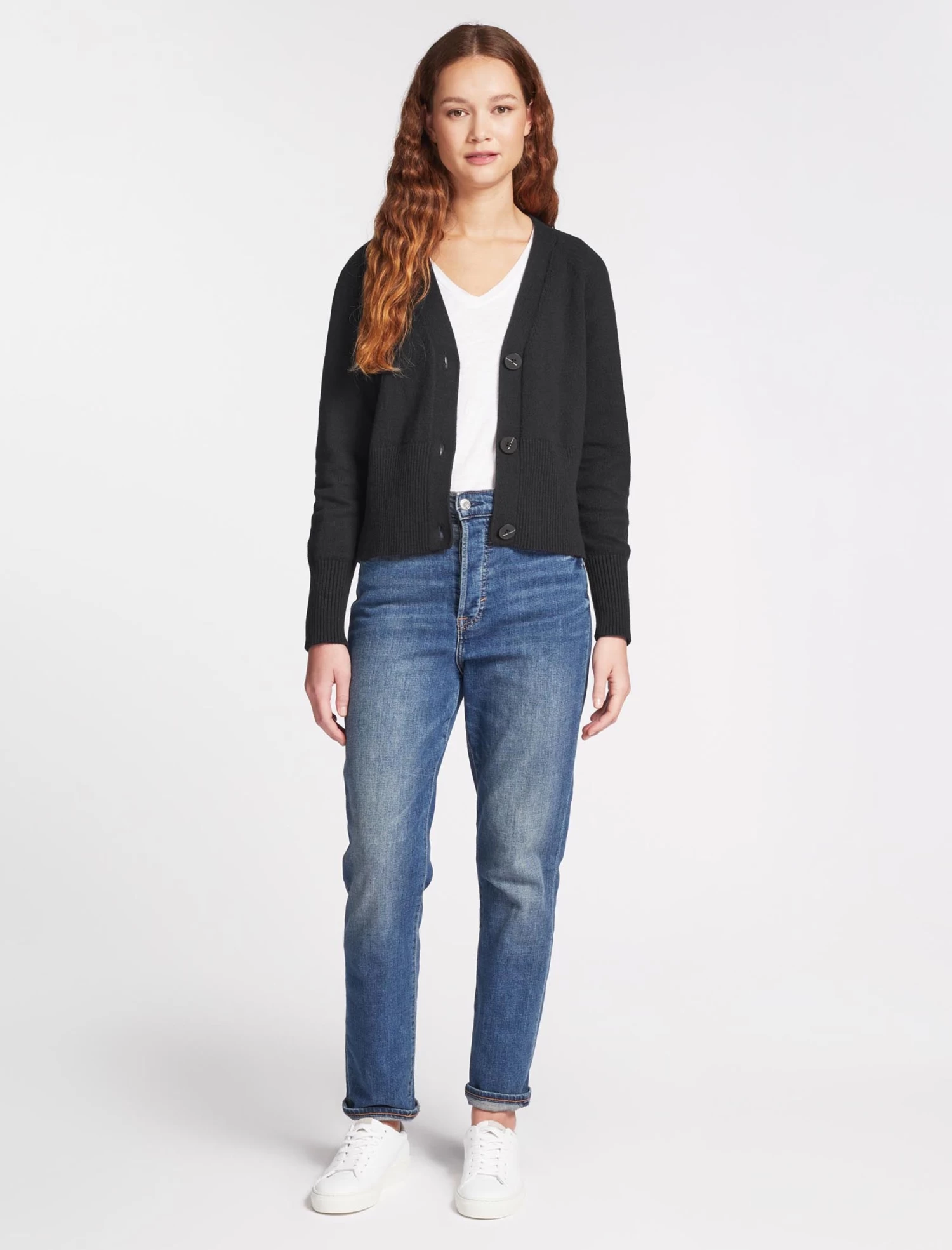 Caro Cotton Cardigan - Black - Image 2