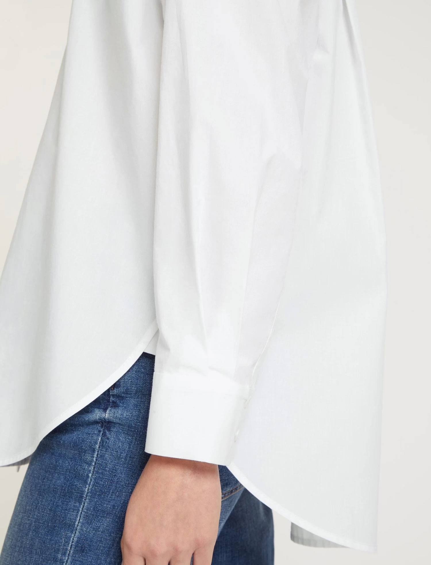Sammy Organic Cotton Oversized Shirt - White - Image 4