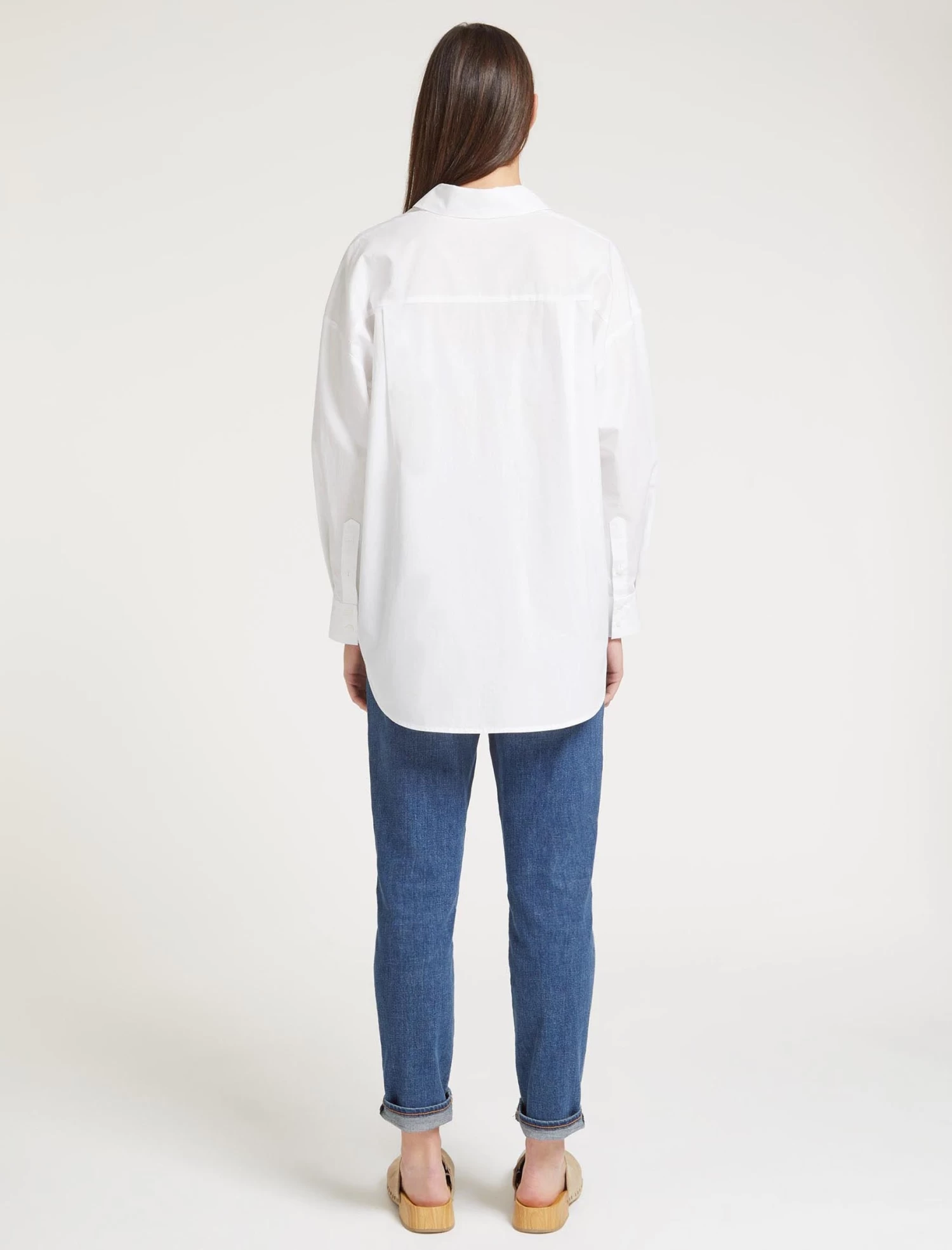 Sammy Organic Cotton Oversized Shirt - White - Image 6