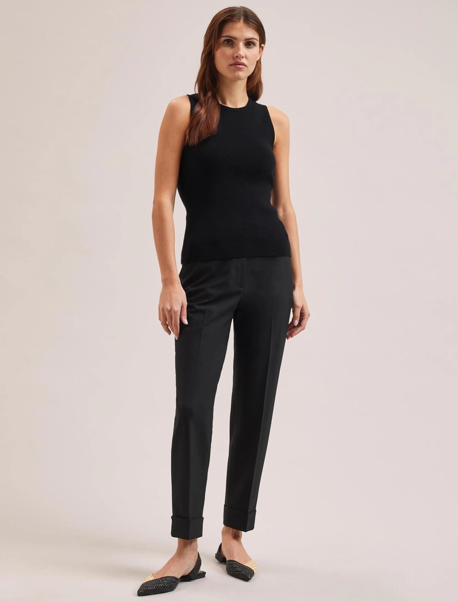 Tammy Cotton Blend Vest - Black - Image 4