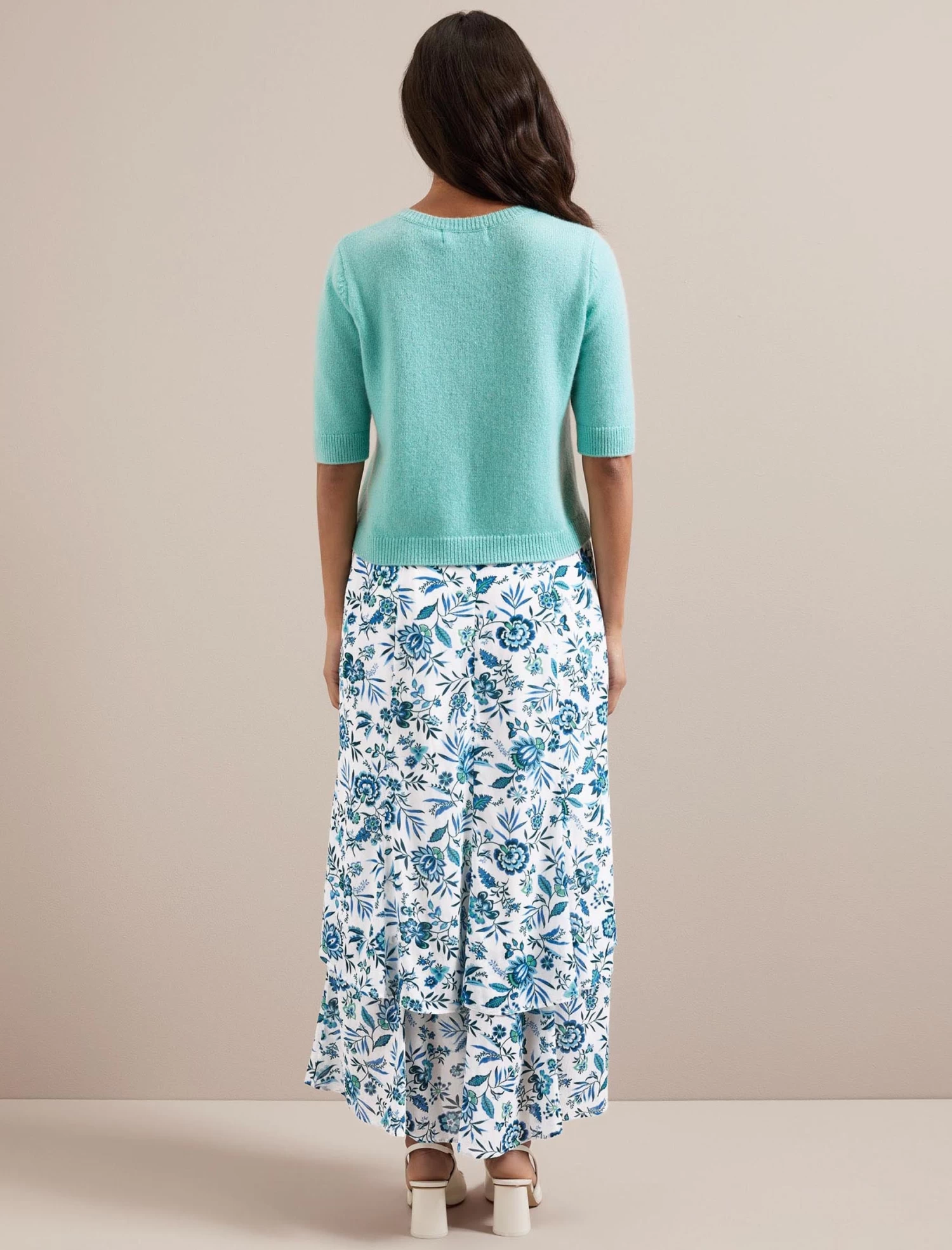 Clara Cashmere Cardigan - Spearmint - Image 6