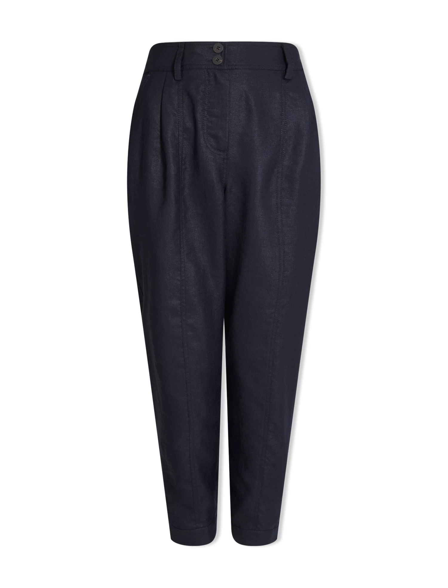 Tyson Techni Linen Tapered Trouser - Navy - Image 7