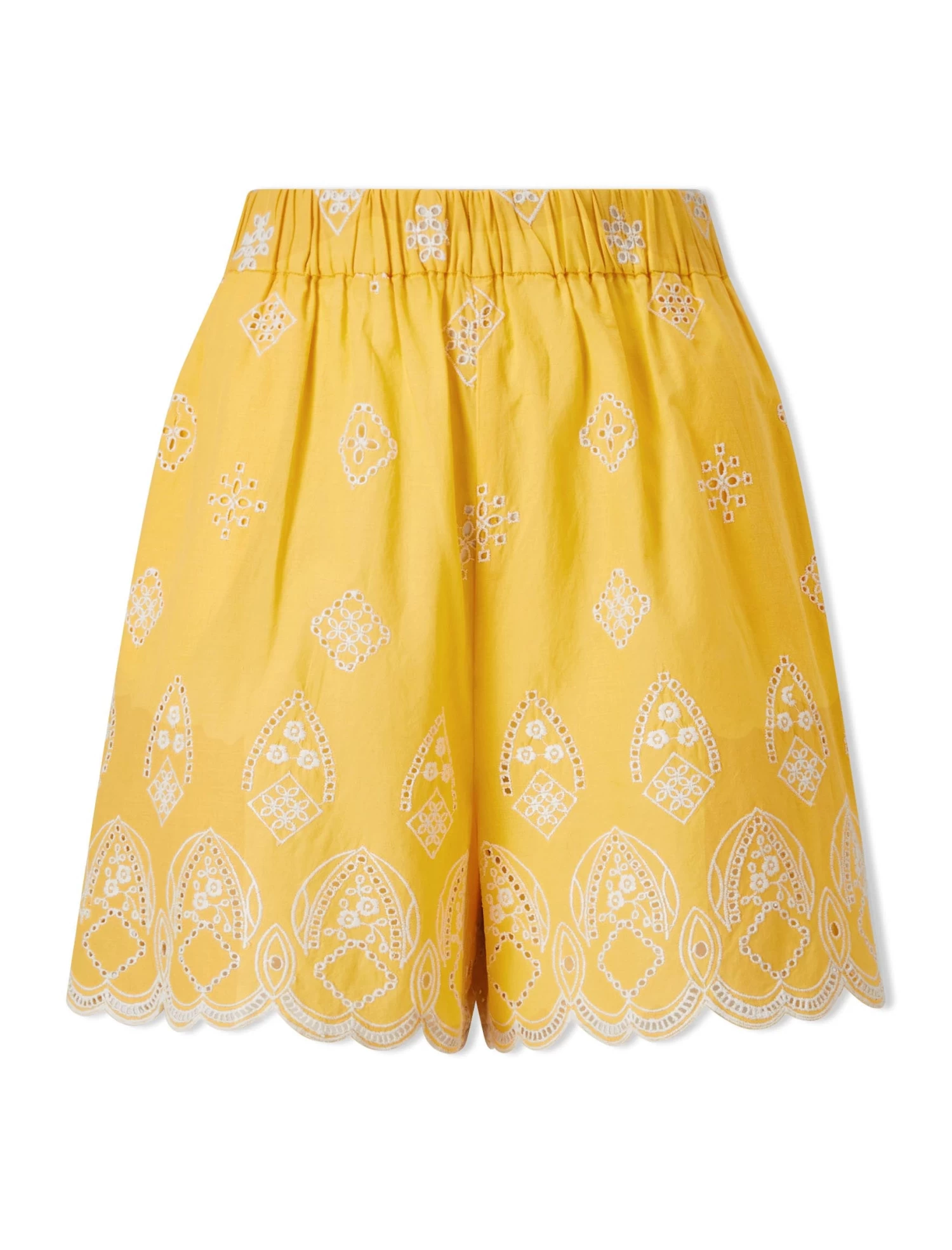 Bonnie Organic Cotton Shorts - Yellow White - Image 5