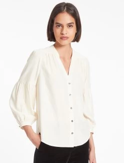 Ella Silk Shirt - Cream